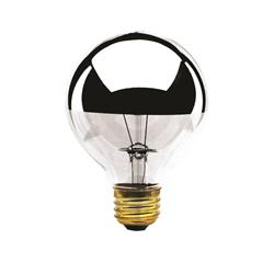 100-Watt G25 Incandescent Light Bulb Medium Base (E26) Half Chrome 2700K, 6PK
