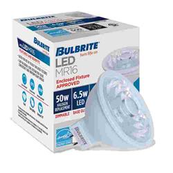 862667 6.5W Led Mr16 3000K Flood Dimmable Light - 90CRI 12V, Pack of 4 -  Bulbrite