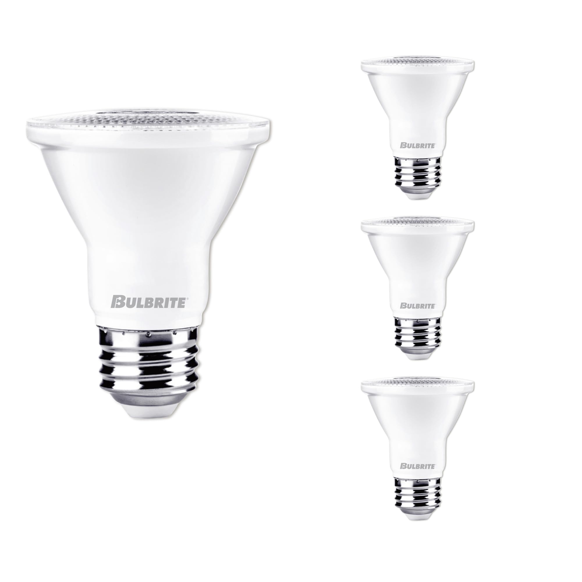 861714 7W PAR20 3000K 80 CRI Soft White Basics Flood Wet Dimmable LED Light Bulb, Pack of 4