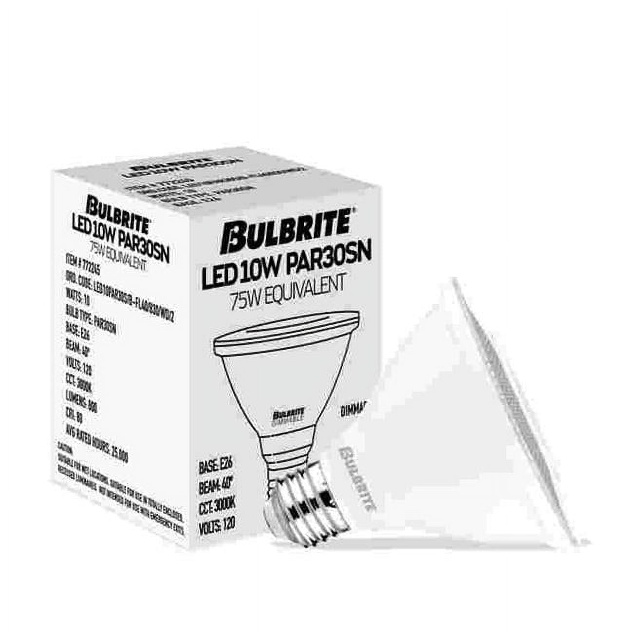 75 Watt Equivalent PAR30SN Dimmable Medium Screw LED Light Bulb Soft White Light 3000K, 4PK