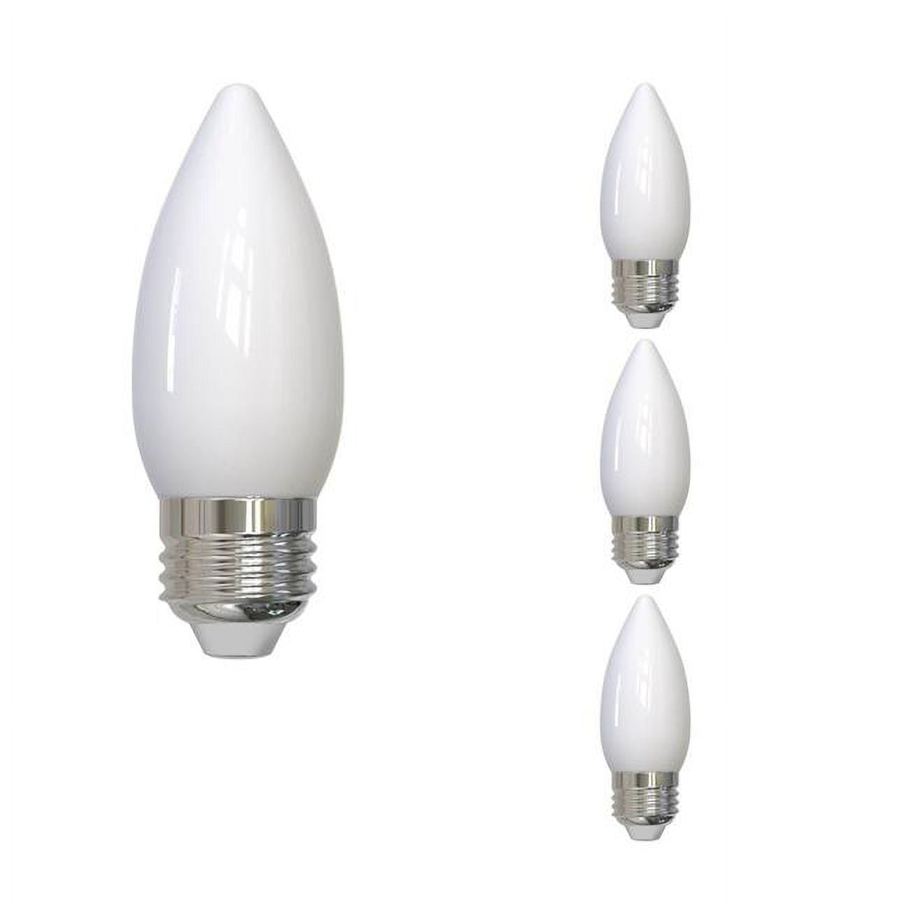 Picture of Bulbrite 862844 2700K 500 Lumen 5.5 watt LED Filament Dimmable B11 Light Bulbs with Milky & Medium E26 Base&#44; Warm White - Pack of 4