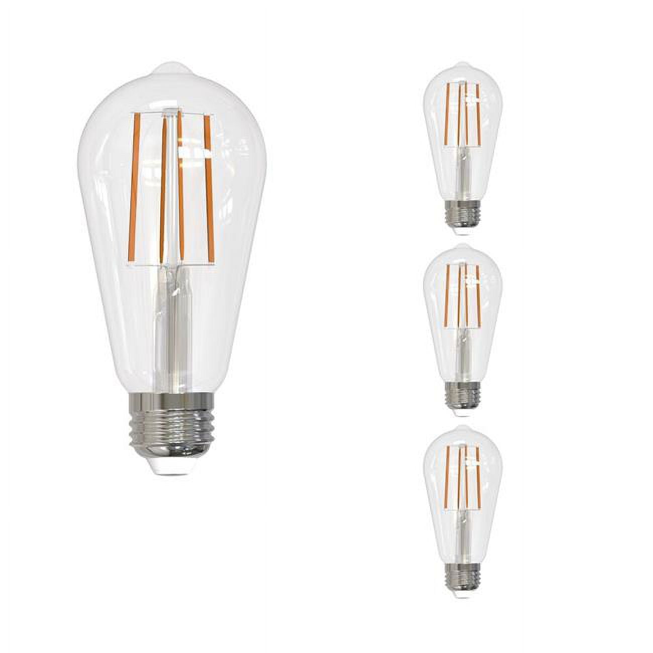 Picture of Bulbrite 862848 2700K 1400 Lumen 13 watt LED Filament Dimmable ST18 Light Bulbs with a Clear & Medium E26 Base&#44; Warm White - Pack of 4
