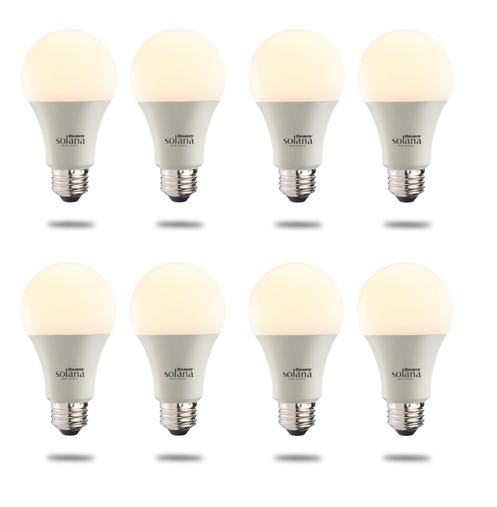 861699 8W A19 Shape Smart White LED Light Bulb with Wi-Fi, Frost - 60W - Pack of 8 -  Bulbrite