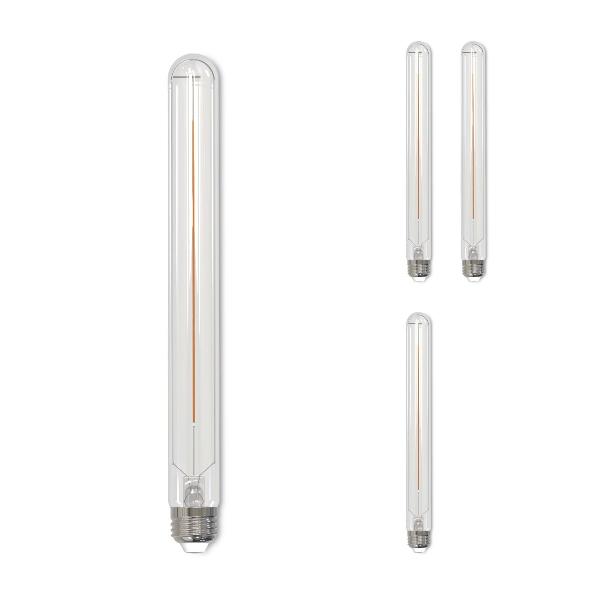 LED Filament 5w Dimmable 11 Inch T9 Light Bulb (E26) Base - 3000K (Soft White), 350 Lumens, 4PK