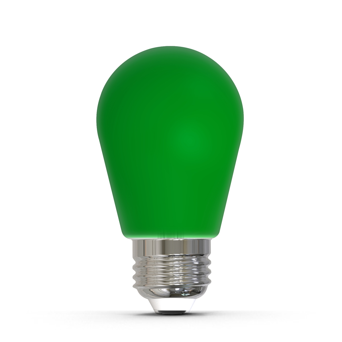 25W Equivalent Ceramic Green Color S14 Weatherproof Outdoor E26 Medium Base LED Light Bulb,10PK