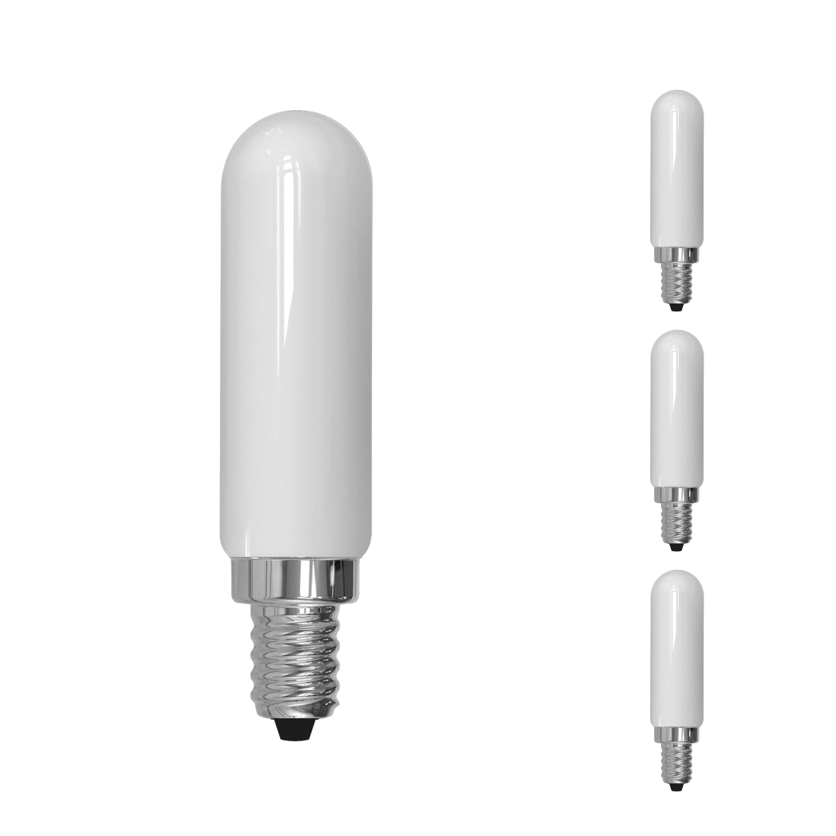 LED Filament, 4.5 Watt Dimmable T6 Light Bulb, Milky Glass Finish, E12 Base, 4000K, 450 Lumens, 4PK