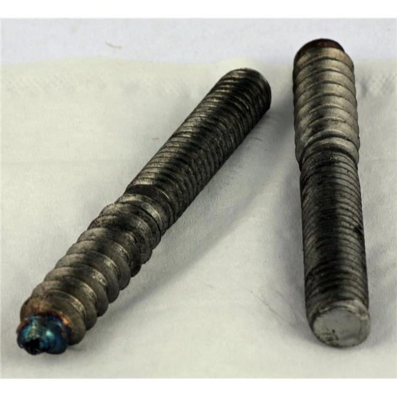 0.37 x 2 in. Full Thread Steel Plain Hanger Bolts - Box of 100
