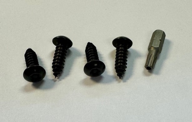 BLX-TR-1434-4 Tamper Proof License Plate Screws