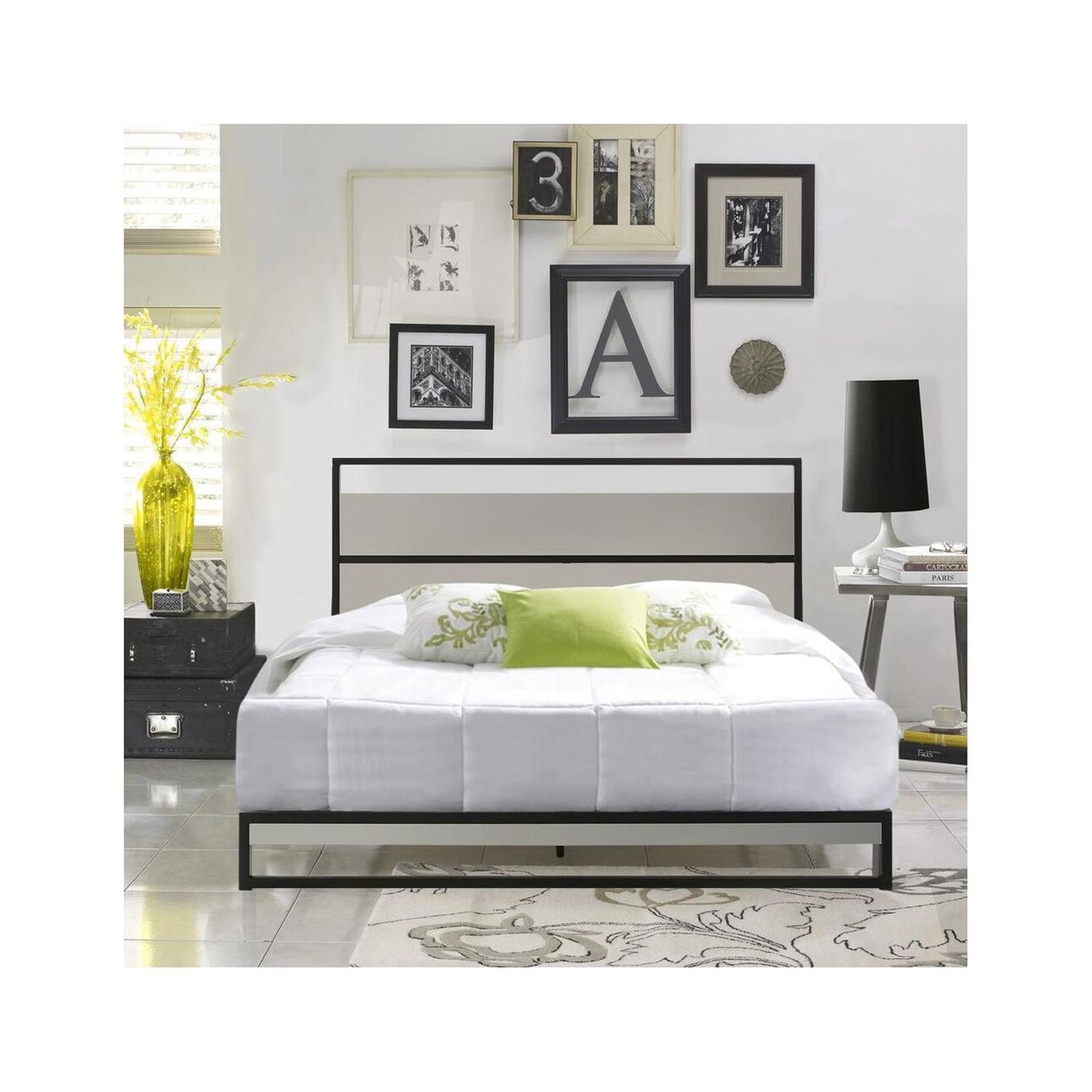 Picture of Belle Isle Furniture CEH58-1009 Eagle Harbor King Size Bed - Black & Grey