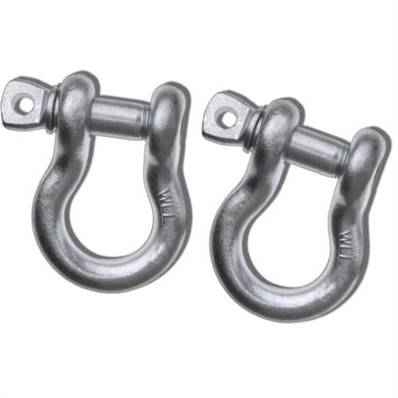 5/8 inch UTV D-SHACKLES - GALVANIZED (PAIR) (4X4 VEHICLE RECOVERY)
