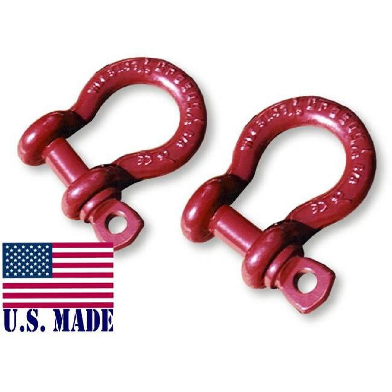Picture of 1 inch MEGA D-SHACKLES - North American Made (PAIR) (4X4 VEHICLE RECOVERY)