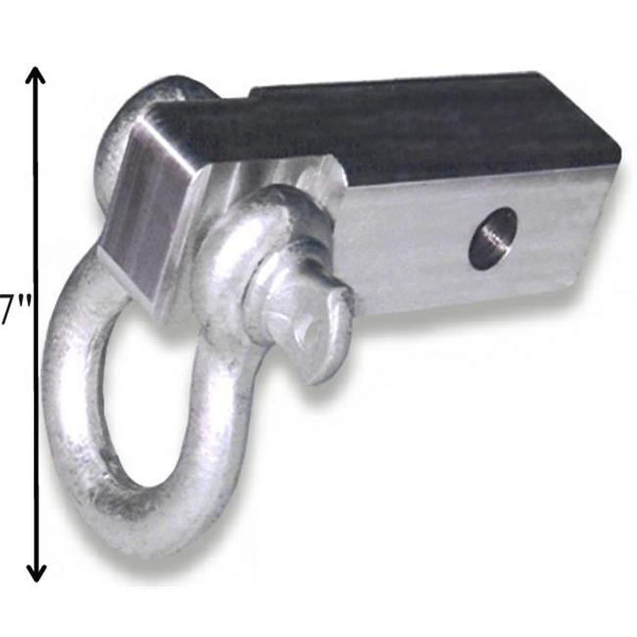 The Big One! MEGA SHACKLE BRACKET (steel) + LOCKABLE PIN (with 1 inch MEGA D-shackle) (OFF-ROAD RECOVERY)