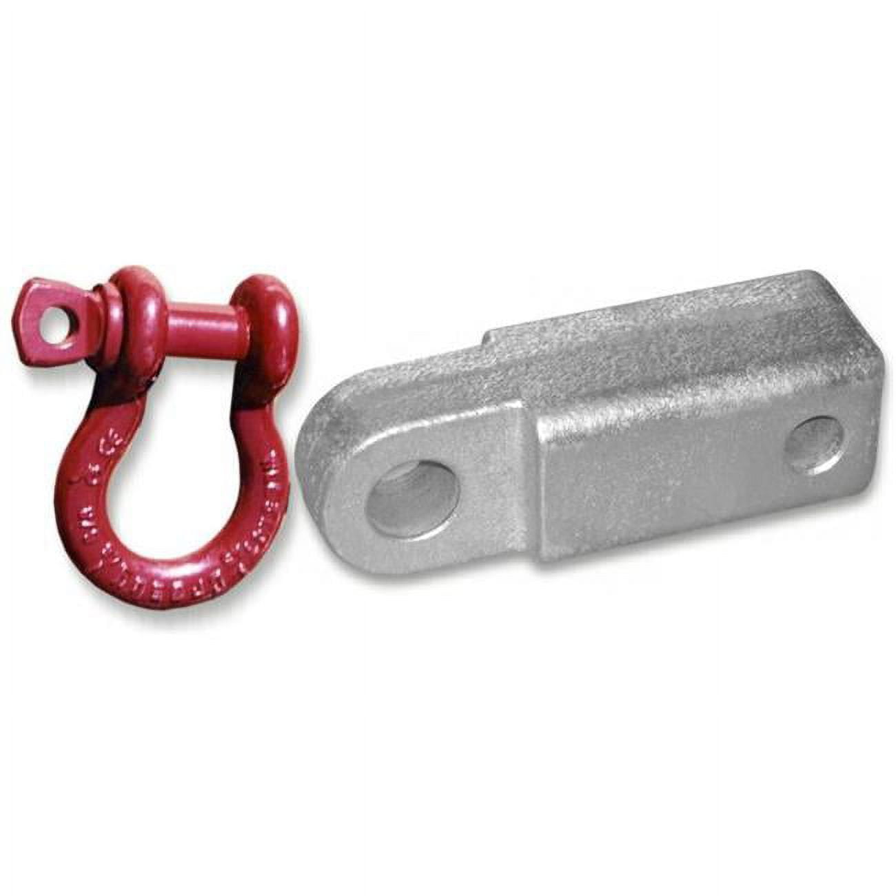 Picture of 2 inch Steel Receiver Bracket w/ CROSBY McKISSICK D-Shackle &amp; Locking Hitch Pin (OFF-ROAD RECOVERY)