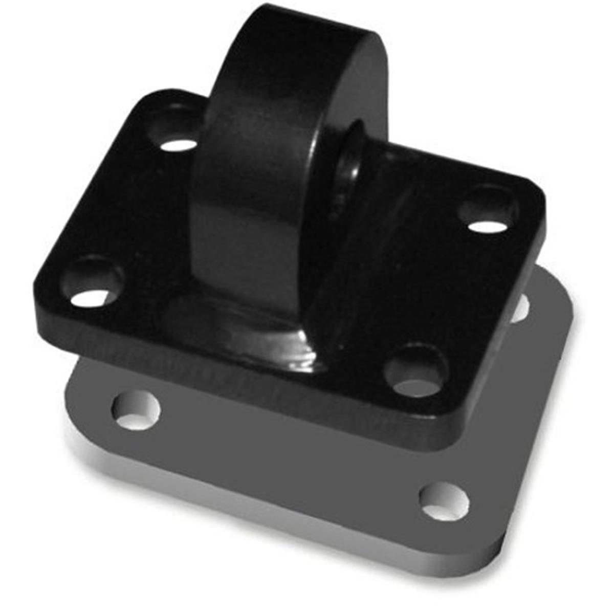 XD 3 TON BUMPER SHACKLE MOUNT - MACHINED (SINGLE) with Backing Plate