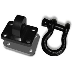 XD 3 TON BUMPER SHACKLE MOUNT - MACHINED with D-Shackle & Backing Plate (SINGLE)