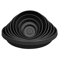 Picture of Bloem STT0800 8 in. Terra Plant Saucer Tray&#44; Black