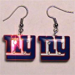 675050 New York Giants Pierced Flashing Earrings