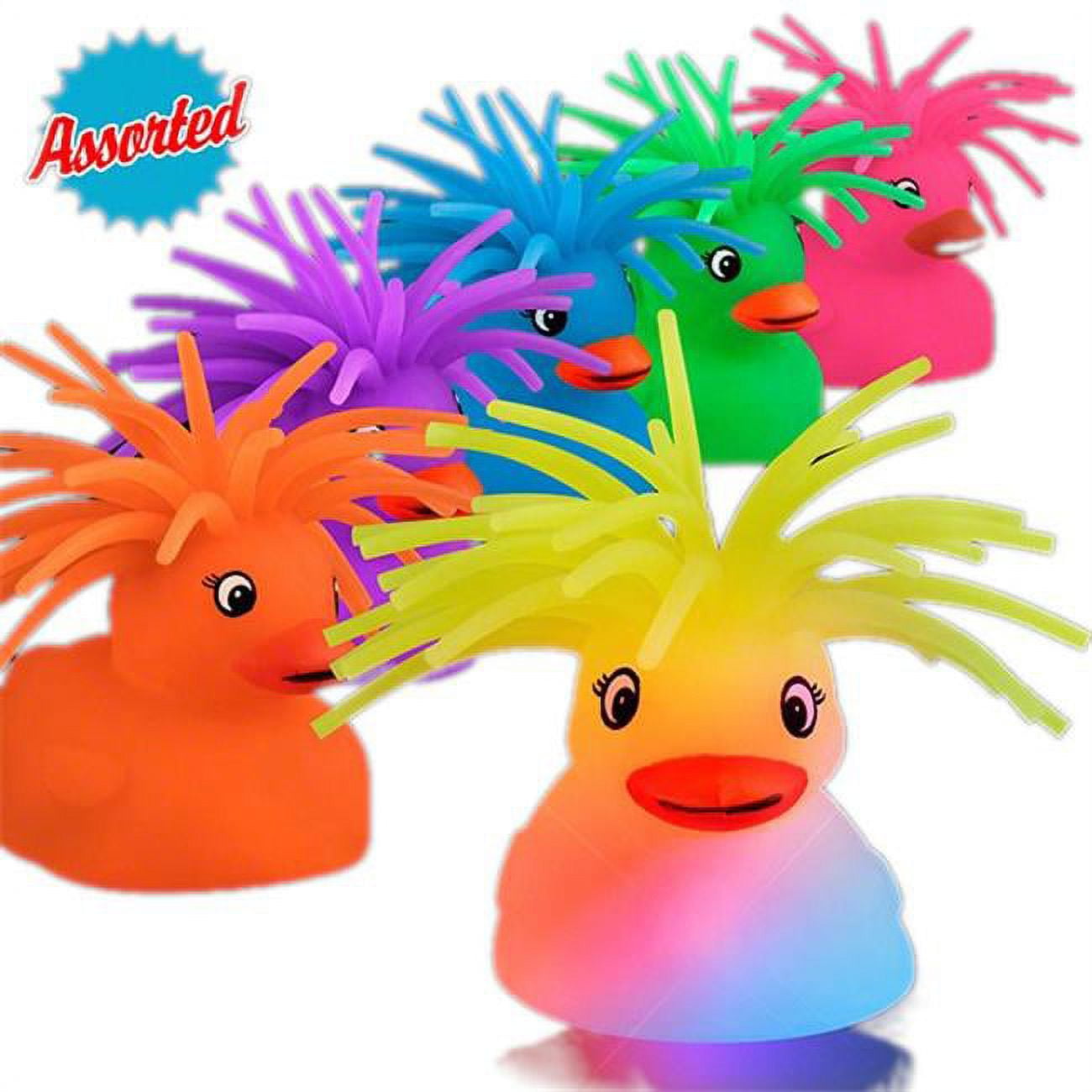 Picture of Blinkee 1090010 Flashing Crazy Hair Puffer Duck - Pack of 6