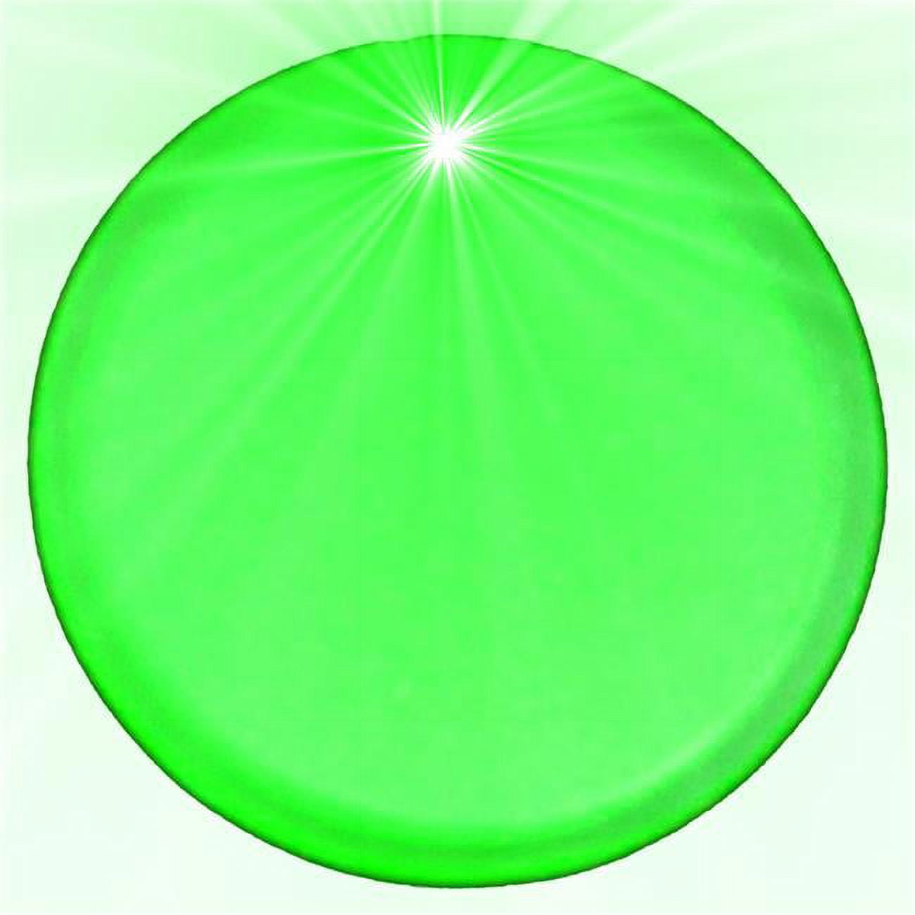 Light Up Round Badge Pin, Green