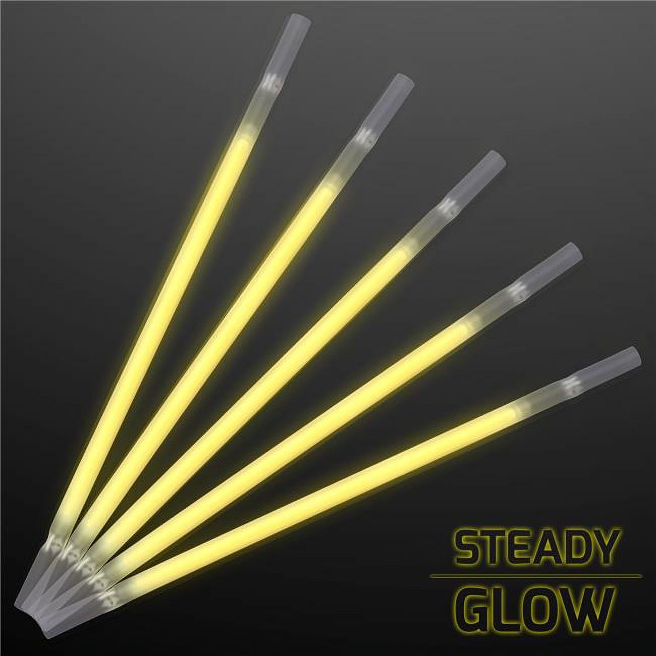 Picture of Blinkee 50 Yellow Glow Drinking Straws - Pack of 25