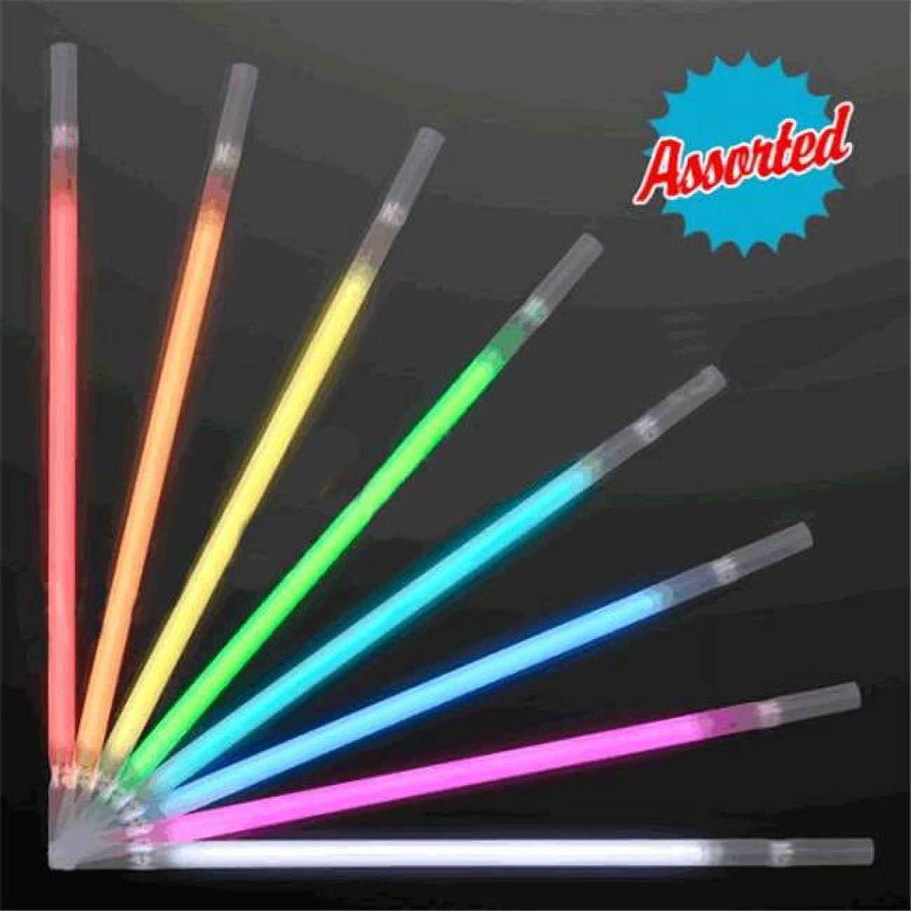 Picture of Blinkee 51 Assorted Color Color Glow Drinking Straws - Pack of 25