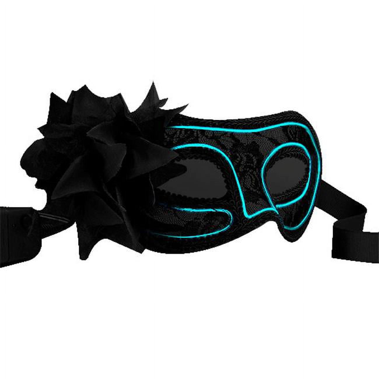 Picture of Blinkee A560 Electro Luminescent Wire Black Lace Party Mask