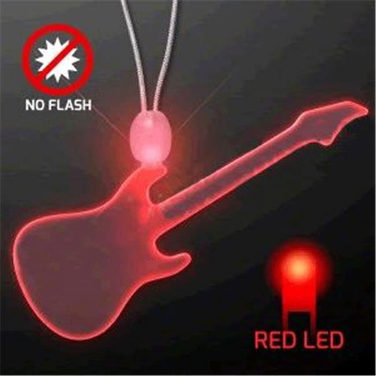 165132 LED Acrylic Red Guitar Necklace