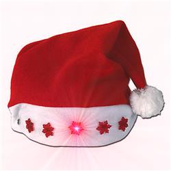 295010 Santa Hat with Snowflakes