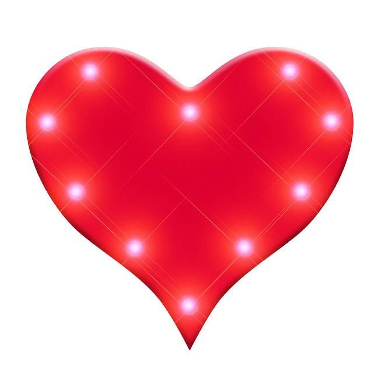 Red Heart Flashing Body Light Lapel Pins