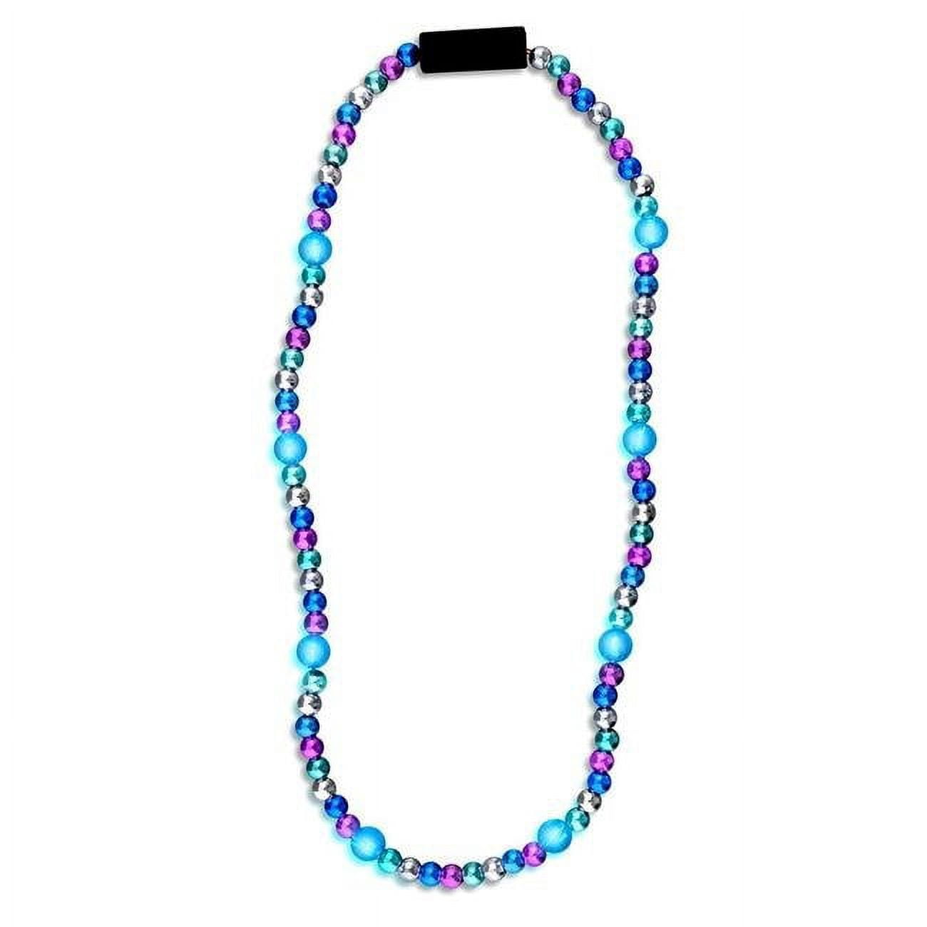 LED Bead Necklace, Turquoise