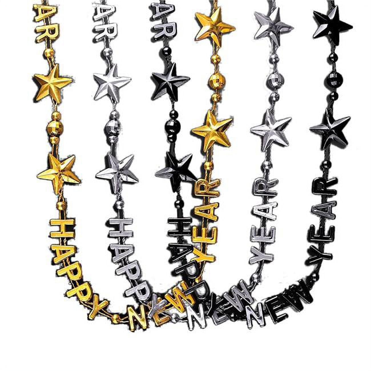 Happy New Year Bead Necklaces