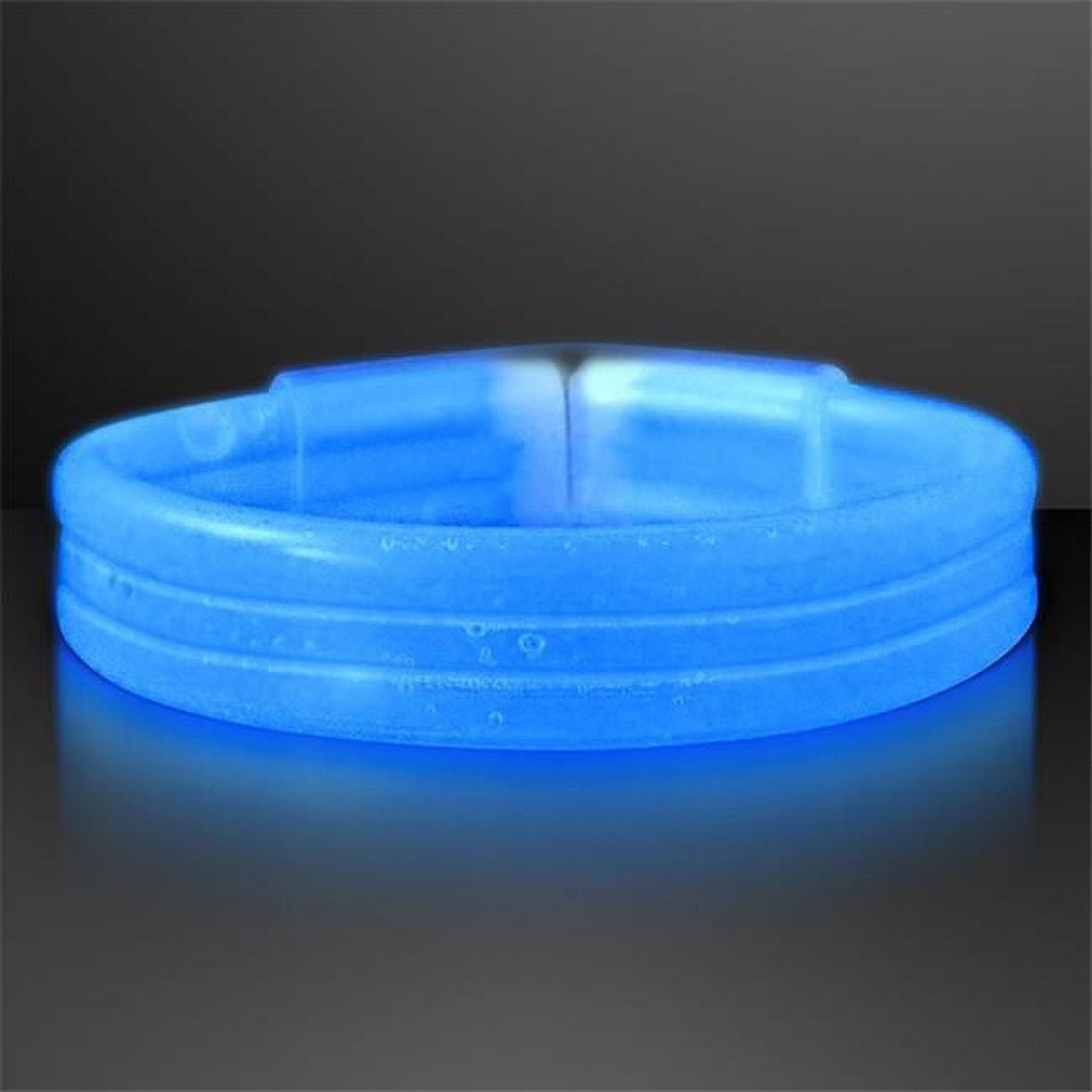 Picture of Blinkee 1145051 Wide Glow Stick 8 in. Bracelet&#44; Blue - Pack of 30