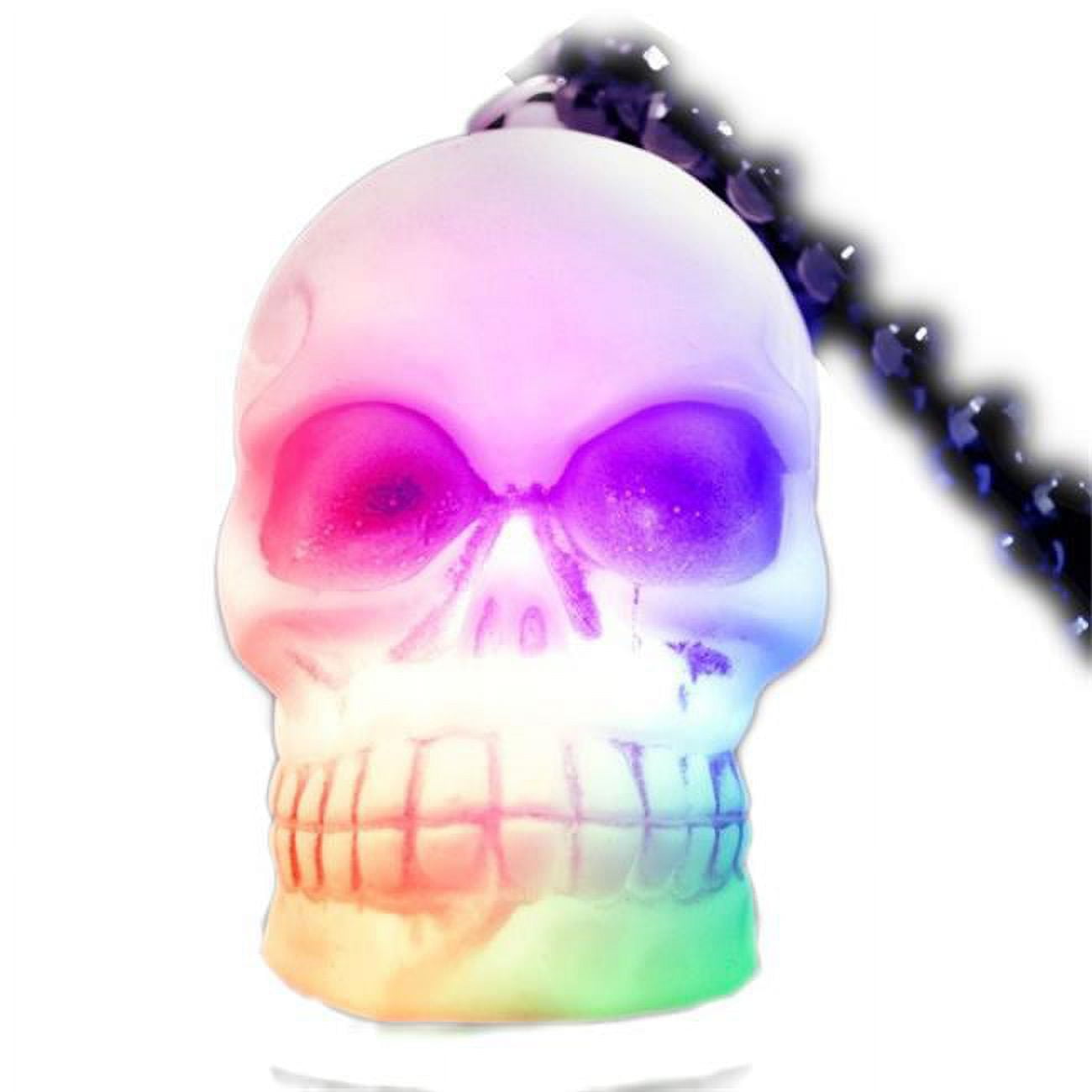 Picture of Blinkee 1255500 LED Soft Skeleton Skull Bead Necklace