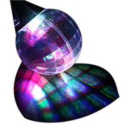 Disco Prism Ball LED Multi Color Pendant Necklace