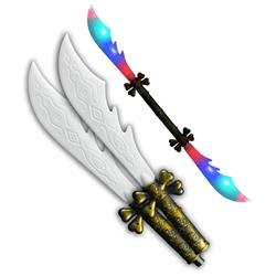 Light Up Shiver Me Timbers 42 in. Double Sword