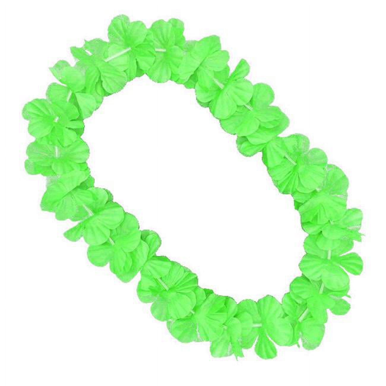 Hawaiian Flower Lei Necklace, Green