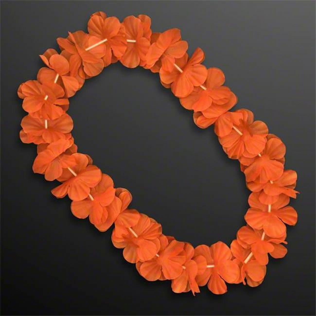 Picture of Blinkee A5050 Hawaiian Flower Lei Necklace, Orange
