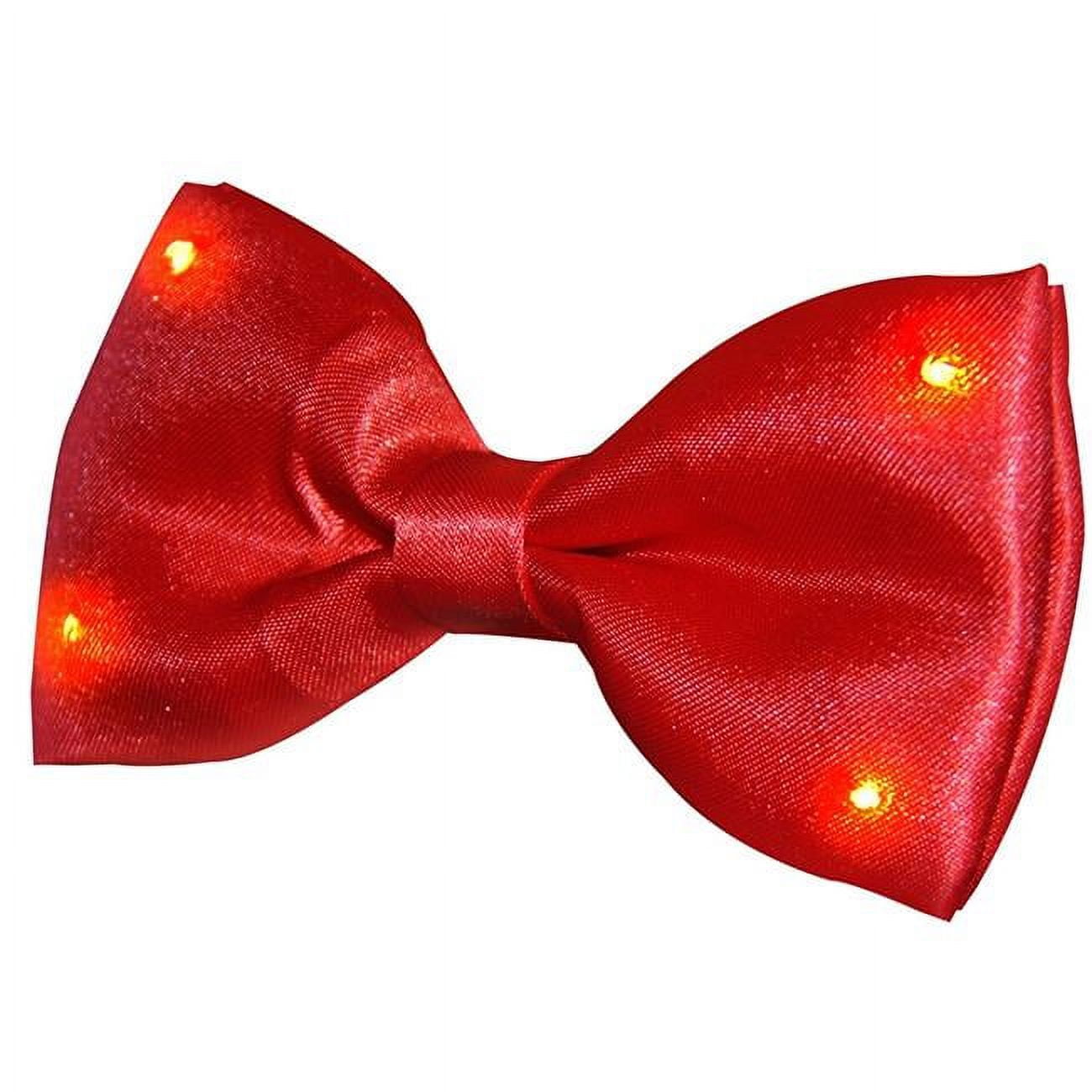 Picture of Blinkee 1588000 Red Bow Tie with LED Lights, Red