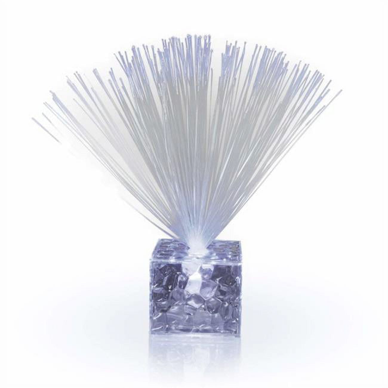 Fiber Optic Centerpiece Base, Clear & White - Small