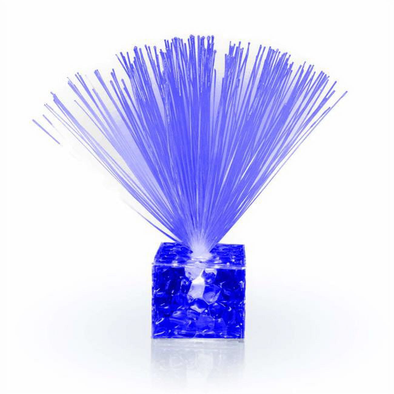 Fiber Optic Centerpiece Base, Clear & Blue - Small