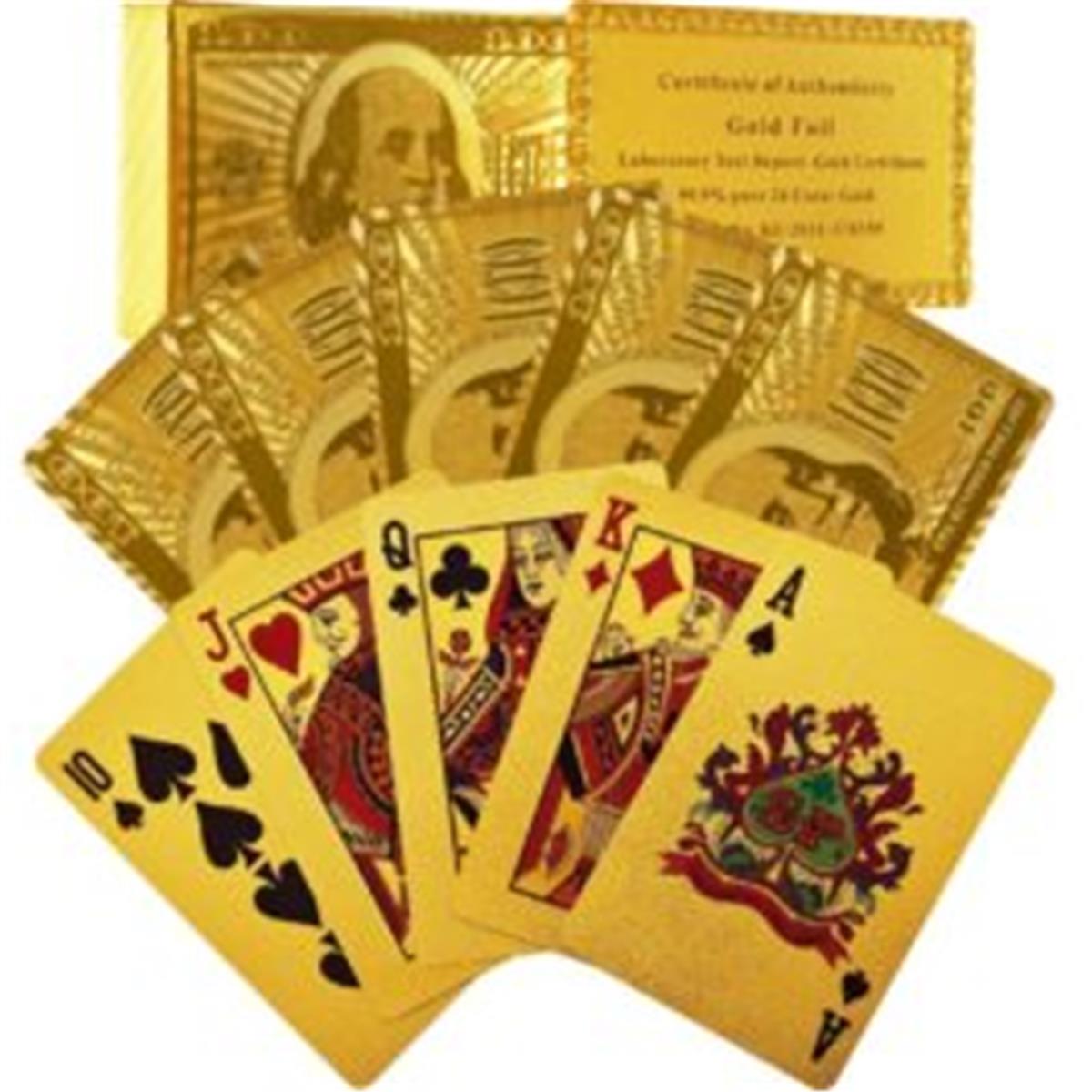 GOLDFOILPLAYINGCARDS 24 Karat Gold Foil Playing Cards