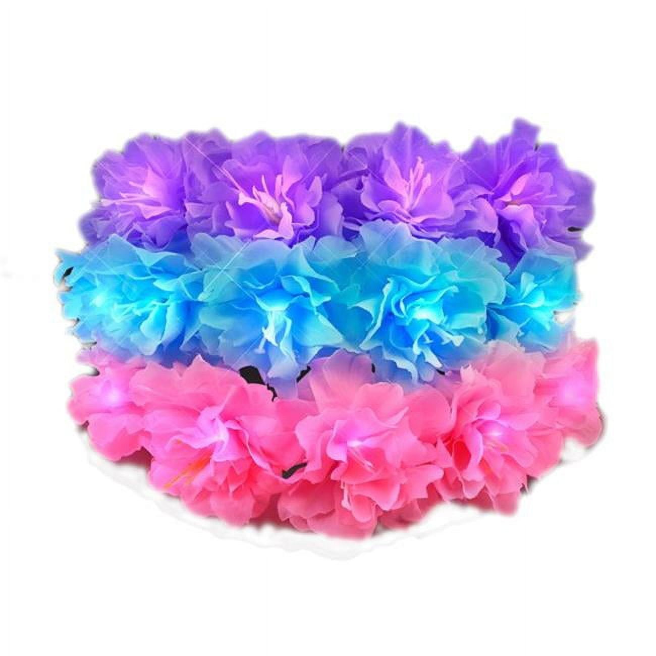 Light Up Spring Blossom Summer Wedding Flower Crown - Pack of 12