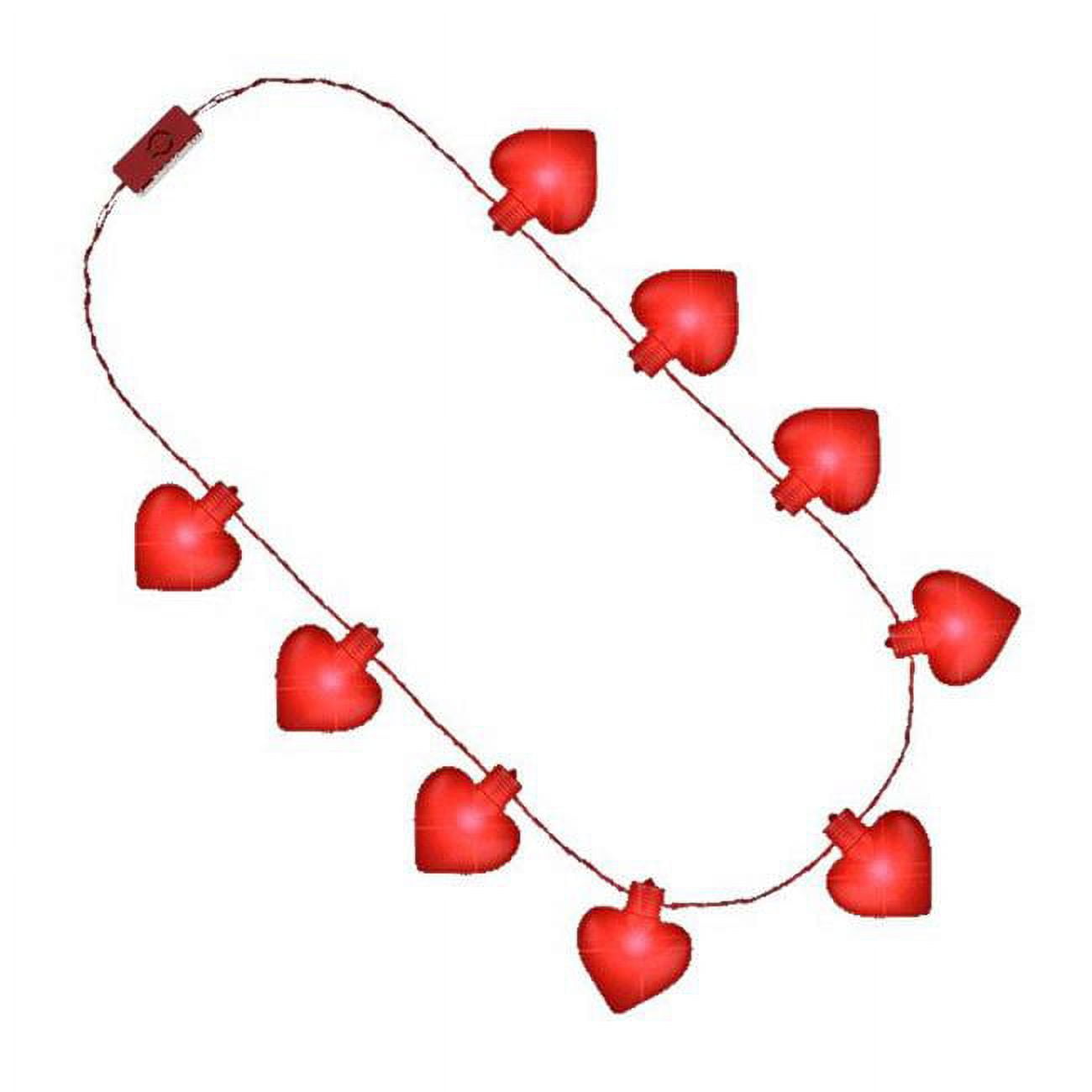 Picture of Blinkee 31JRHSLN Jumbo Red Heart Shaped Light Up Jewelry Necklace for Valentines