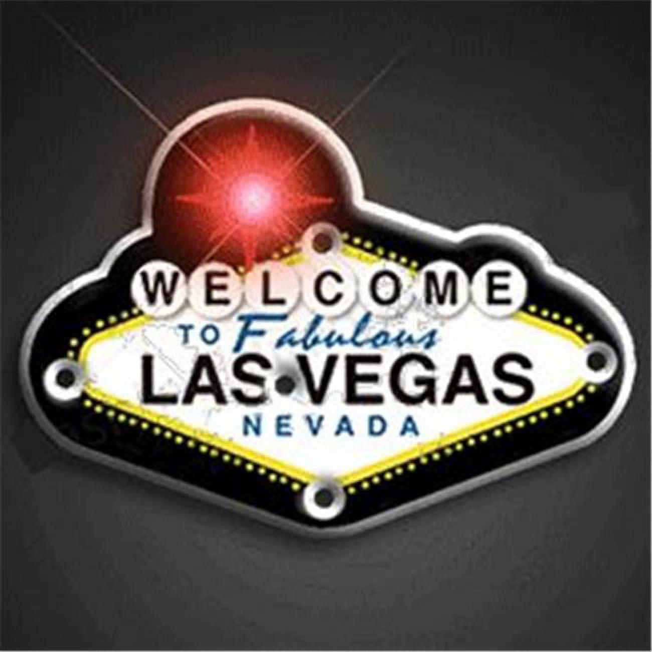 Picture of Blinkee 3195000 Welcome to Vegas Flashing Body Light Lapel Pins