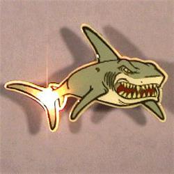 3430000 Shark Flashing Body Light Lapel Pins