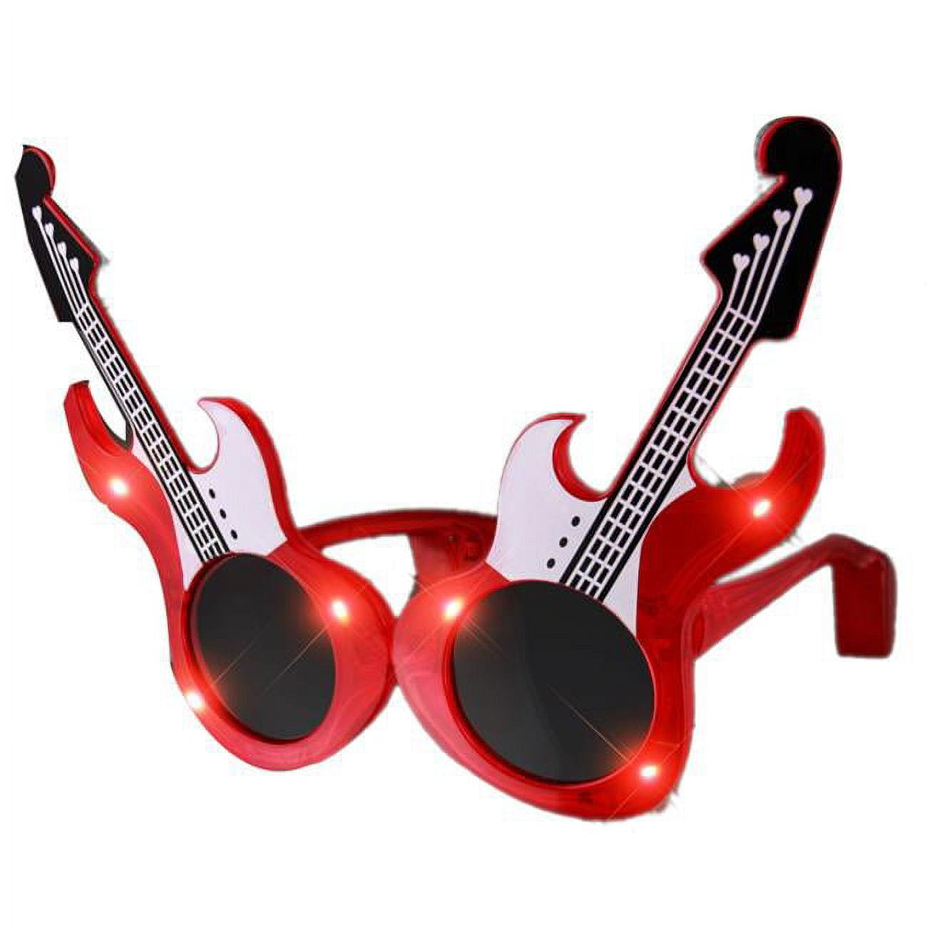 Picture of Blinkee 4080000 Guitar LED Sunglasses, Red
