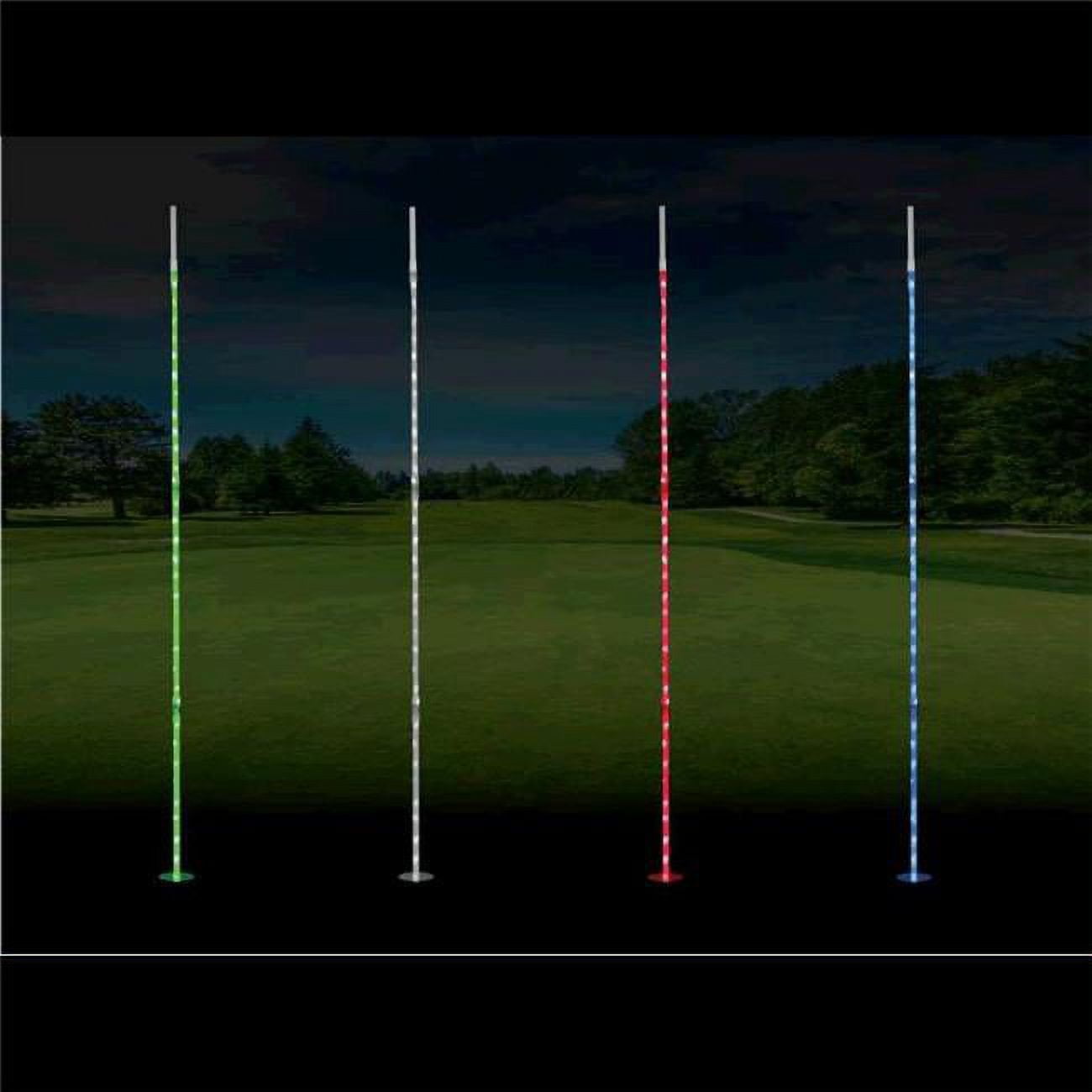 LED 78 in. Blue Flag Stick