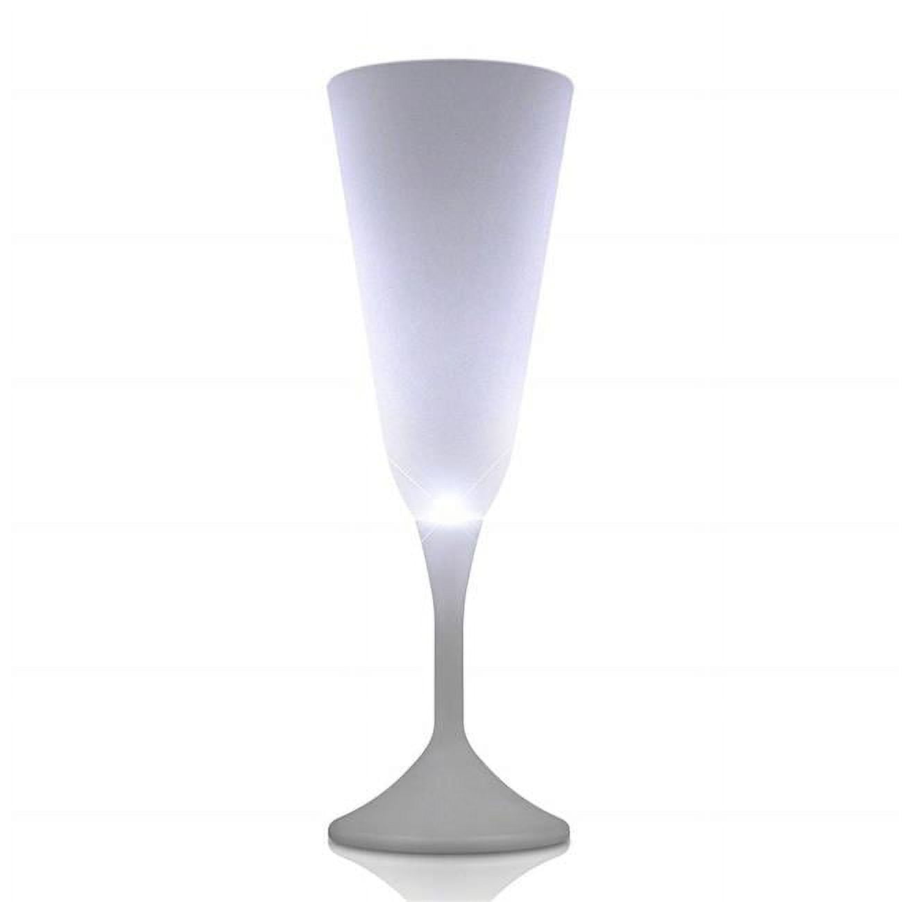 Picture of Blinkee STWLCWG-WT Steady White LED Champagne Wine Glass