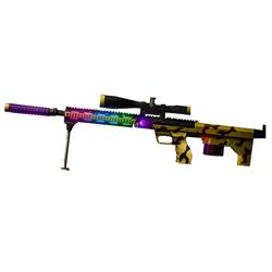 LUCDESRT-MULT Light Up Multi Color Desert Camo Rifle