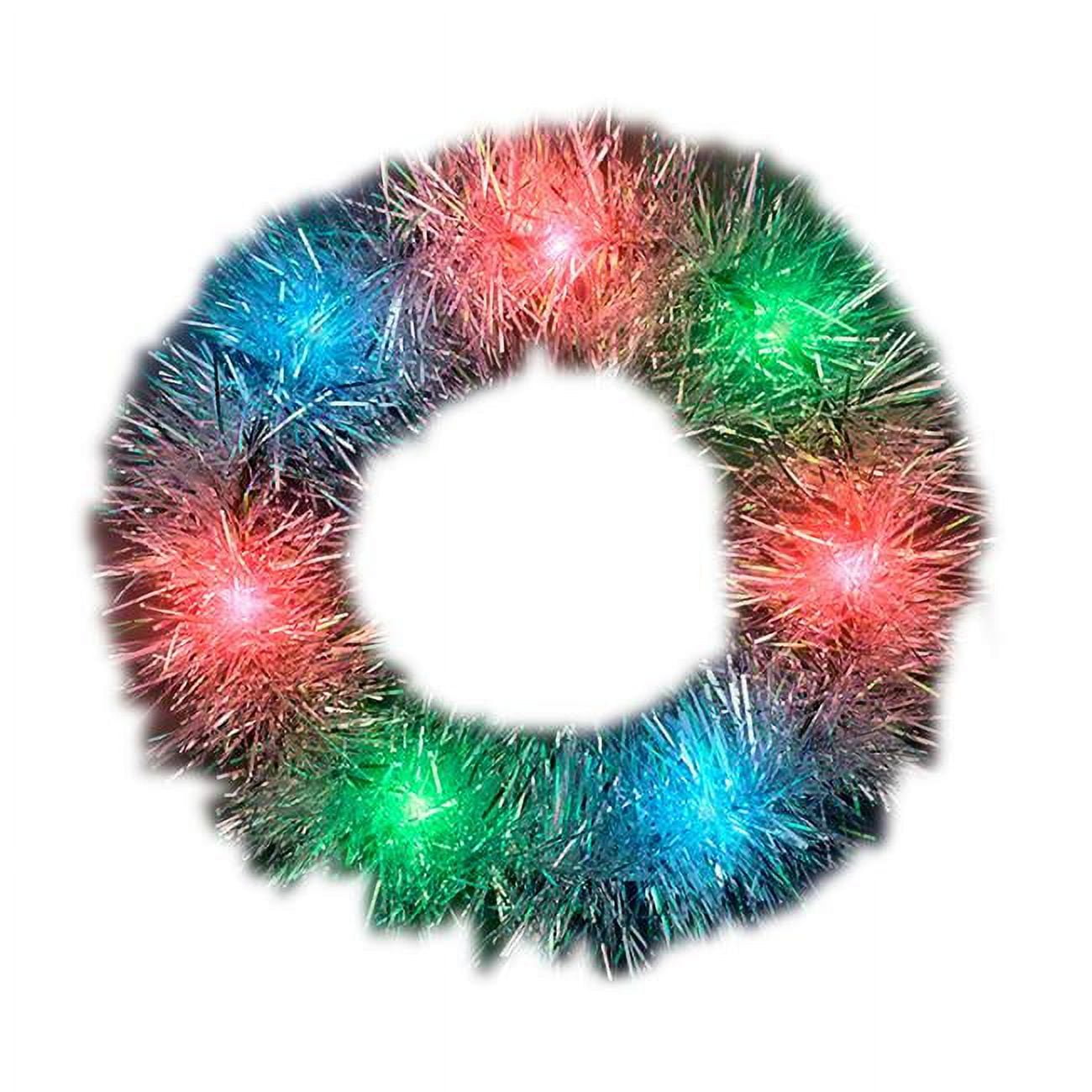 LUTHCH-MLT Light Up Tinsel Halo Crown Headband